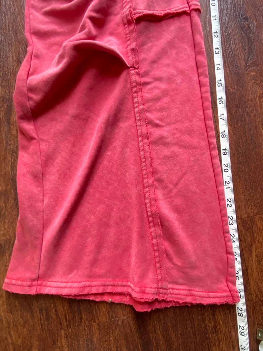 Wide-Leg Drawstring Boho Pants - Rose Red - Picture 10 of 11